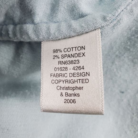 Christopher & Banks Patchwork Women’s Blue Blazer Size XL - Picture 7 of 7